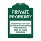 Signmission Private Property Reserved for Our Students Members and Guests Play at Your Own Risk, GW-1824-23250 A-DES-GW-1824-23250 - alternate 1